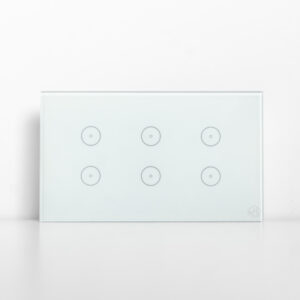 GoSmart Light Switch 6 Gang WiFi - White
