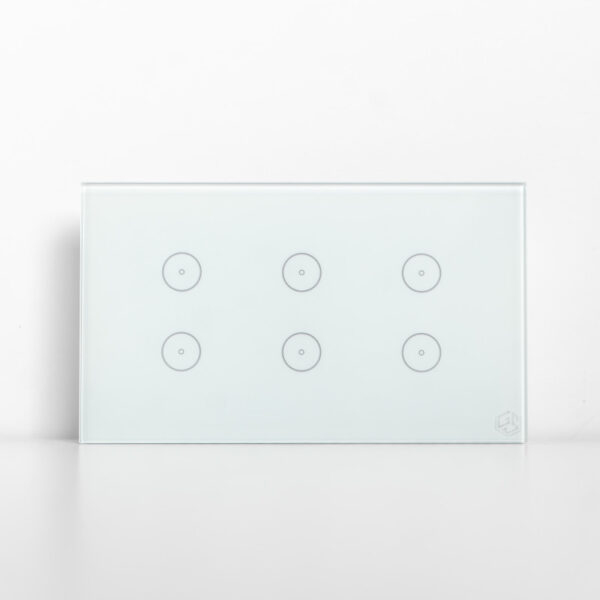 GoSmart Light Switch 6 Gang WiFi - White