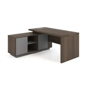 Feigelali Executive Desk with Credenza Return W1600 x D1600 x H750mm Executive Desks