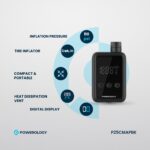 Powerology Super Compact Tire Inflator - Black - Image 4