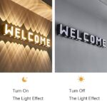 LED Alphabet Wall Lamp Letter Sign Wall Light Black Outside Indoor Decorative Light Letter D - Image 3