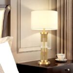 Postmodern Table Light with Fabric Shade Bedroom Bedside Lighting Luxury Gold Night Lamp for Living Room - Image 2