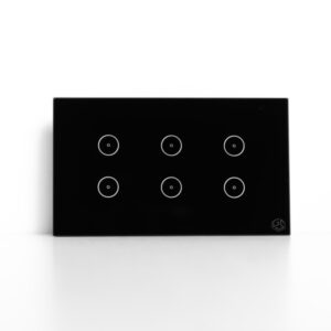 GoSmart Light Switch 6 Gang WiFi - Black