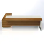 Linea Uno Desk with Credenza Storage Return W2200 x D1800 x H750mm Executive Desks - Image 5