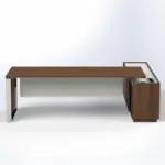 Elite Executive Desk with Credenza Return W1800 x D2100 x H750mm - Image 7