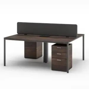 Agile Cluster of 2 W1600 x D750 x H750mm Workstations