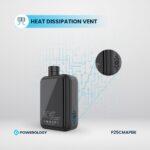 Powerology Super Compact Tire Inflator - Black - Image 2