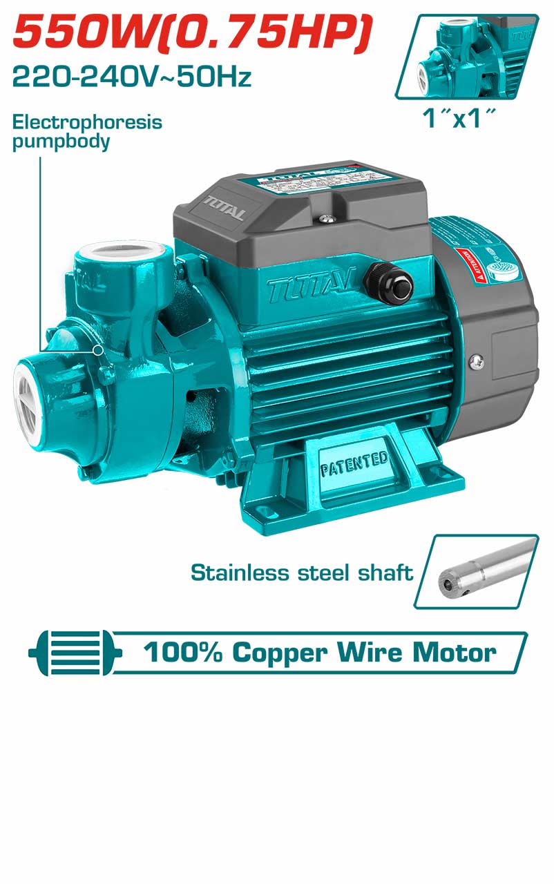 7-6-3.jpg TOTAL Peripheral Pump 550W(0.75HP) - Image 1