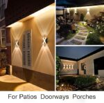 LED Alphabet Wall Lamp Letter Sign Wall Light Black Outside Indoor Decorative Light Letter D - Image 2