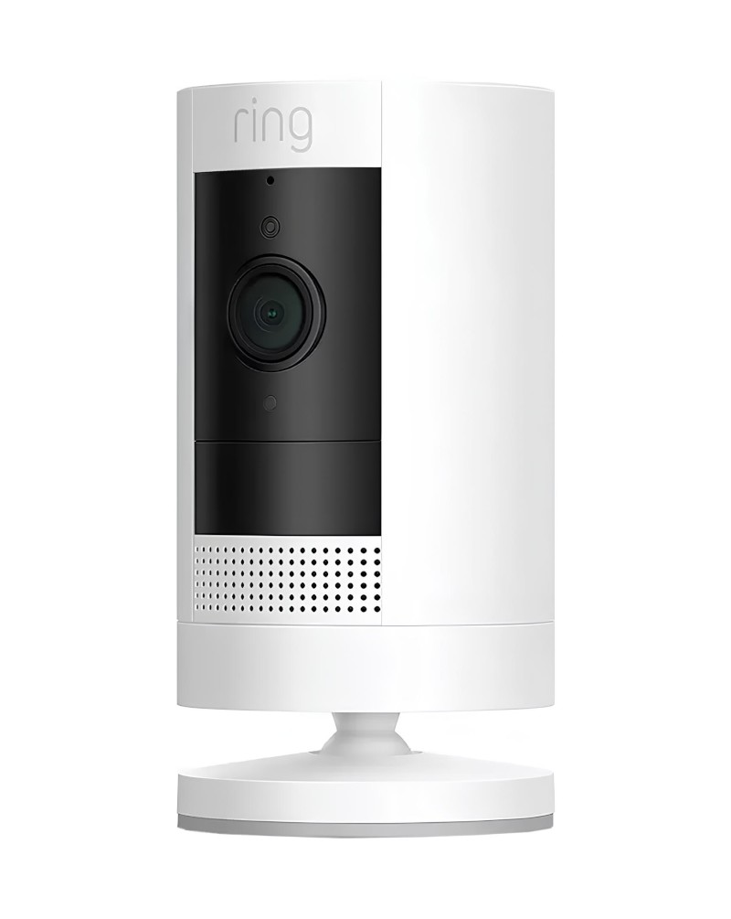 76bdfaae554de1c9b4fc1fa5de5b15f1.jpg Ring Stick Up Cam Battery HD security camera White - Image 1