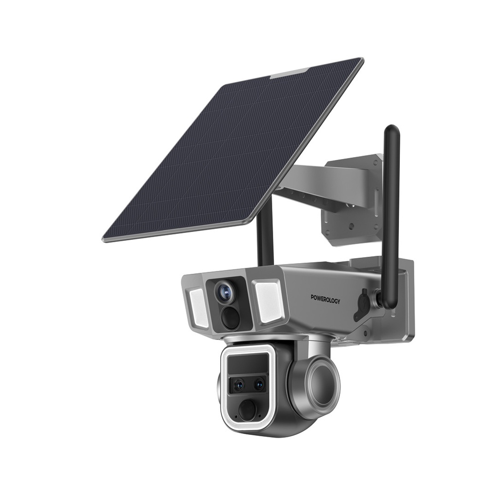 8-18-1.jpg Powerology 4G/WiFi 360° Dual Lens Outdoor Camera - Black - Image 1