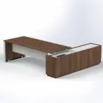 Elite Executive Desk with Credenza Return W1800 x D2100 x H750mm - Image 8