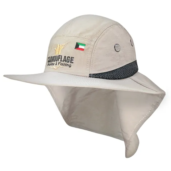 8-31-2.webp Camouflage Safari Hat Beige HEAD COVERS - Image 1