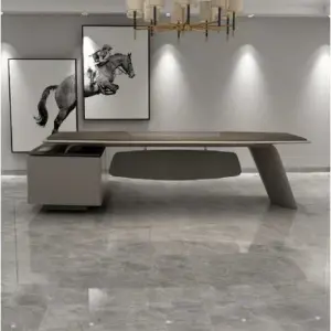 Gramy Presidential Desk W2400 x D1870 x H760mm Executive Desks
