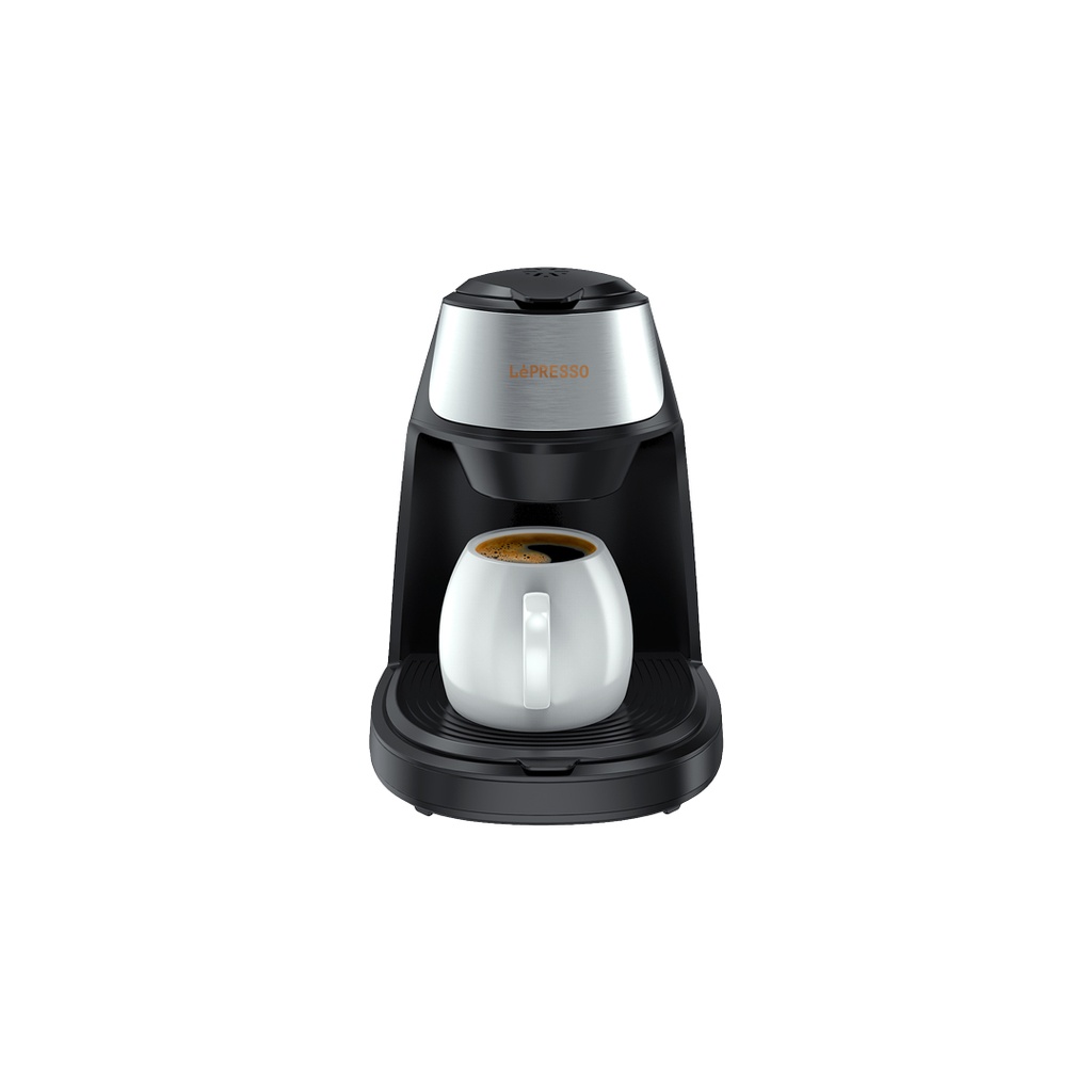 8-5-3.jpg LePresso Mini Coffee Maker with Mug 450W - Black - Image 1