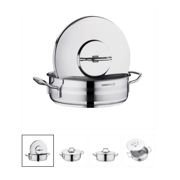 Korkmaz ASTRA2 LOW CASSEROLE 26X8.5 CM - 4.5LTR Made in Turkey