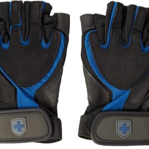 HARBINGER TRAINING GRIP GLOVES MENS S BLK/BLU