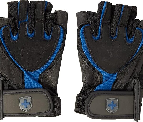 HARBINGER TRAINING GRIP GLOVES MENS S BLK/BLU
