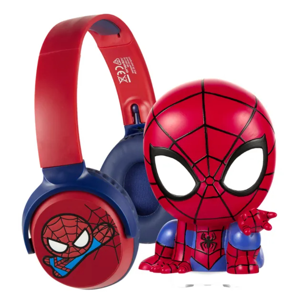 9-1-3.jpg Spider-Man Soft Touch Light with Bluetooth Headphone Combo - Image 1