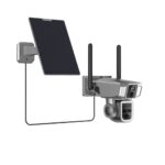 Powerology 4G/WiFi 360° Dual Lens Outdoor Camera - Black - Image 3