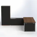 Elite Desk with Credenza Return & Cabinet W2200 x D2900 x H1600mm Executive Desks - Image 5