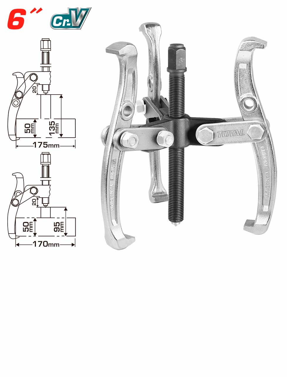 9-6-1.jpg TOTAL Gear Puller 3 Jaws - Image 1