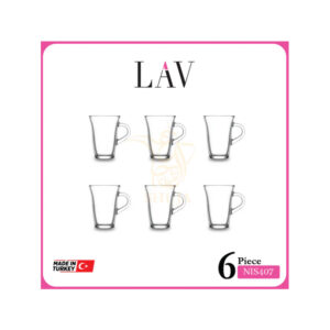 LAV 6PCS TEA MUG SET NIS407 Made in Turkey
