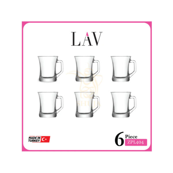 LAV 6PCS TEA MUG SET ZPL404 Made in Turkey