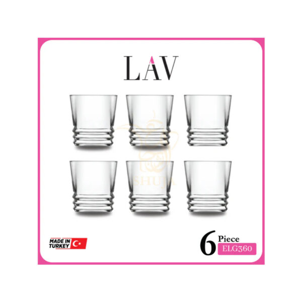 LAV 6PCS TUMBLER SET ELG360 Made in Turkey