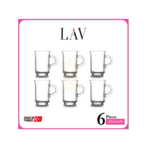 LAV 6PCS TEA MUG SET ADA408 Made in Turkey