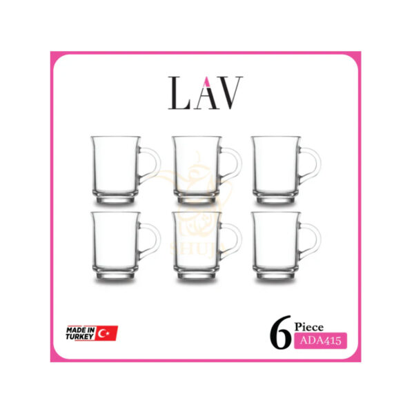 LAV 6PCS TEA MUG SET LV-ADA415 Made in Turkey