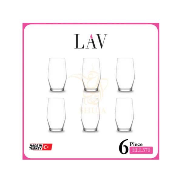 LAV 6PCS TUMBLER ELL370F Made in Turkey