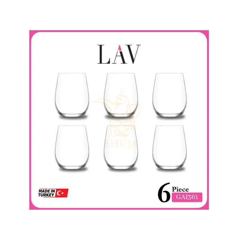 AC652.jpg LAV 6PCS TUMBLER GAI361F Made in Turkey - Image 1