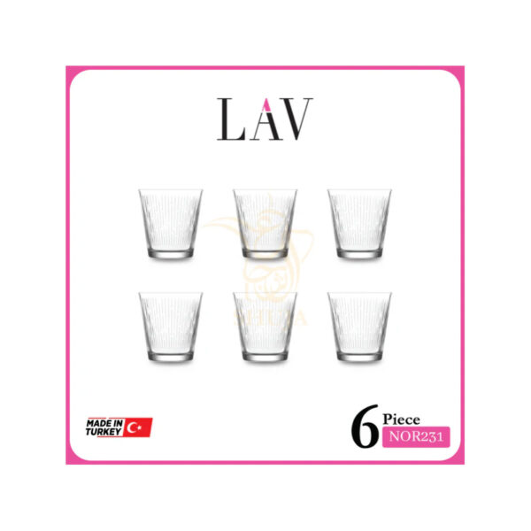 LAV 6PCS TUMBLER NOR231F Made in Turkey