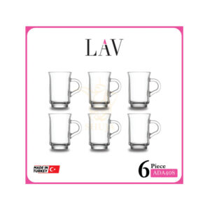 LAV 6PCS TEA MUG SET VEG409F Made in Turkey