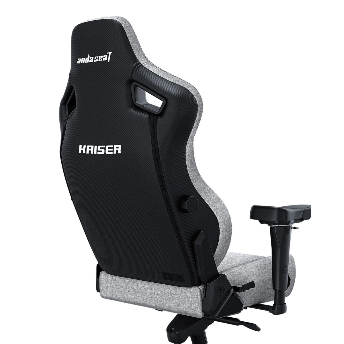 Anda Seat Kaiser-4 Large Gaming Chair EverSoft Linen Fabric Surface Material High-Density Cold-Cure Foam, 5D Armrest - Ash Grey - Image 2