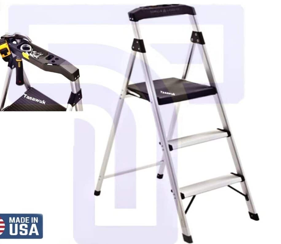 AVEX4848-e1663420489277.jpg Aluminium Ladder 3 Step - Image 1