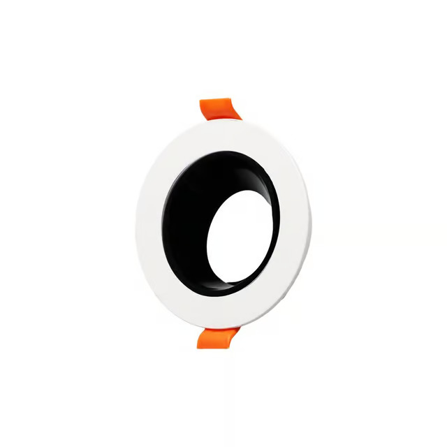 C-2.jpg Anti-Glare Round Frame Ceiling Light White Frame with Black Reflector - Image 1
