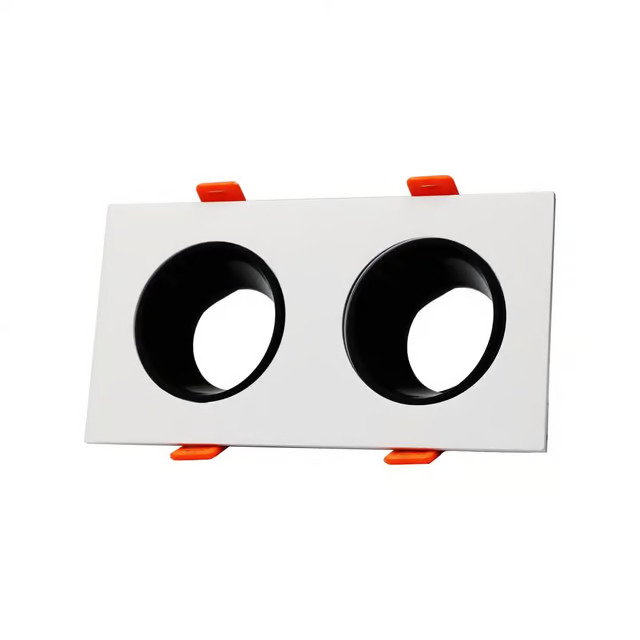 CL.jpg Anti-Glare Square Double Frame Ceiling Light White and Black - Image 1