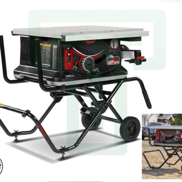 SawStop 10" Jobsite Saw with Trolley : Enhanced Accuracy & Dust Collection