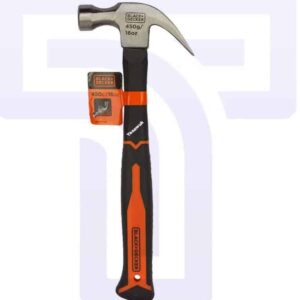 Black + Decker Fiberglass Claw Hammer: Tackle Diverse Jobs with Accuracy & Comfort