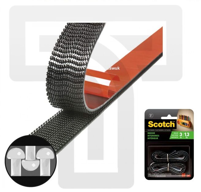 EIWE3833-e1660429171732.jpg 3M Easy Lock Indoor Fastener (1.9cm x 4.5m) - Damage-Free Mounting for Walls - Image 1