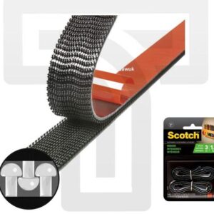 3M Easy Lock Indoor Fastener - Damage-Free Hanging for Up to 1.3kg