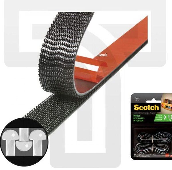 3M Easy Lock Indoor Fastener - Damage-Free Hanging for Up to 1.3kg