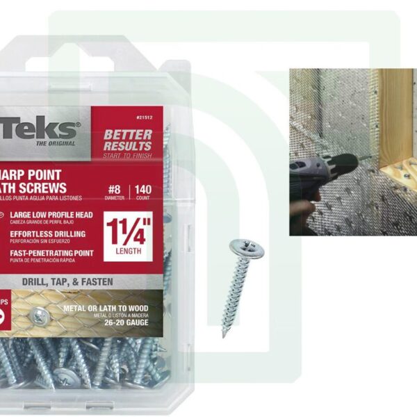 Sharp Point Lath Screws