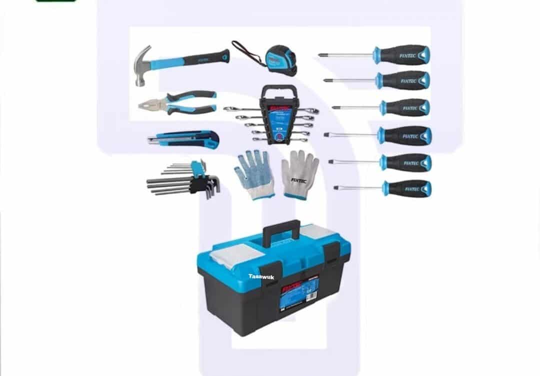 FQOK1301-e1666017645877.jpg 26pcs Hand Tools Set with Duty Plastic Tool Box 17" - Image 1