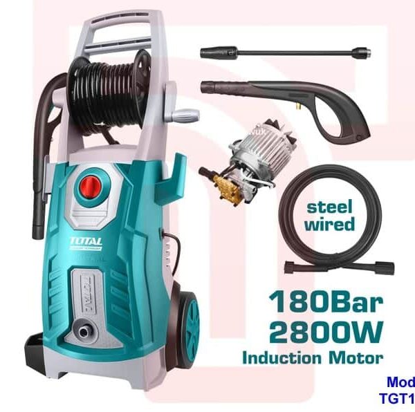 Total 2800W 180 Bar High-Pressure Washer: Powerful Cleaning