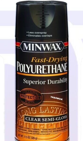 Minwax Fast-Drying Polyurethane (Clear Semi-Gloss, 11.5oz)
