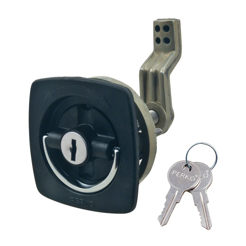 FlushLockwith2Keys0931Black.webp Flush Lock with 2 Keys - Image 1