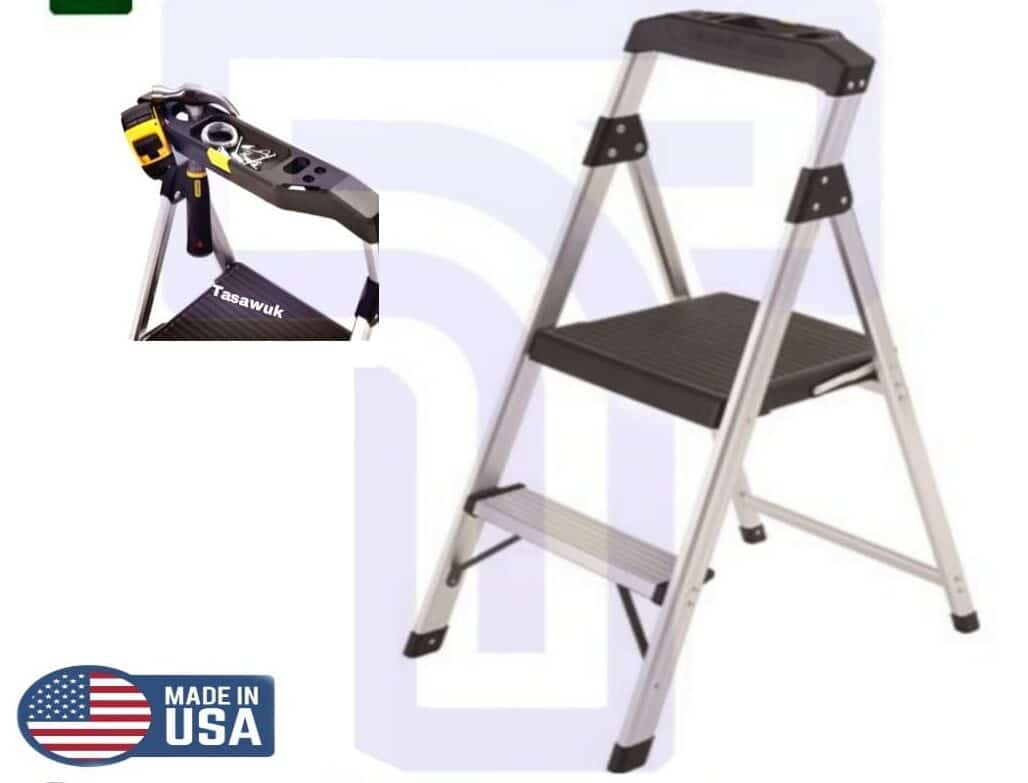 GFPU6294-e1663422381758.jpg Aluminium Ladder 2 step - Image 1